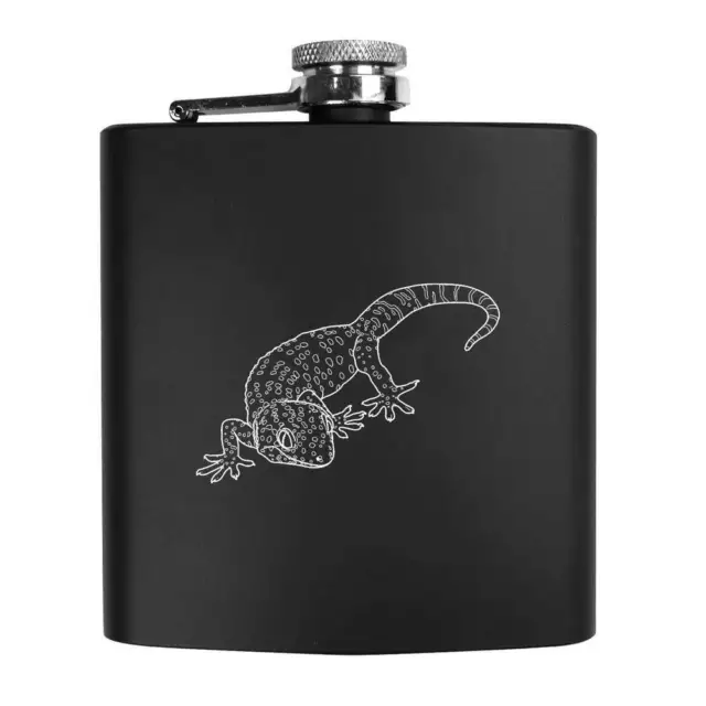 6oz (170ml) 'Tokay Gecko' Pocket Hip Flask (HP00031029)