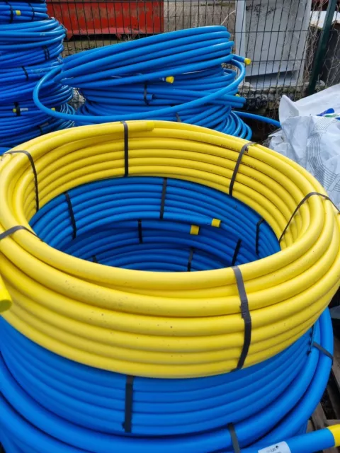 MDPE Yellow Gas Pipe 25mm X 50MTRS