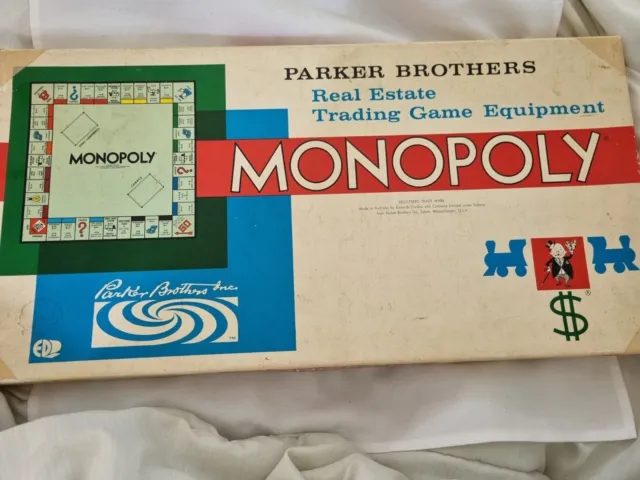 Complete Vintage 1960s Monopoly Parker Brothers Rare Board Game