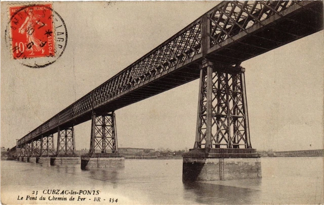 CPA CUBZAC-les-BRIDGES - Le Pont du Chemin de Fer (655304)