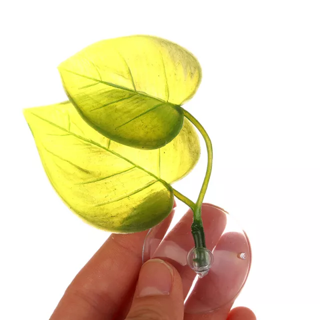 Artificial Aquarium Leaf Plants Decoration Betta Fish Rest Spawning Leaf Hammock