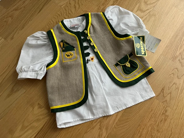 Sportalm Kitzbühel set costume bambini camicia tradizionale incl. Jankerl / gilet taglia 116