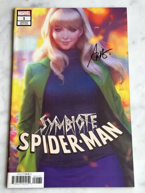 Symbiote Spider-Man #1 Variant SIGNED by Stanley Artgerm Lau NM! (Marvel, 2019)