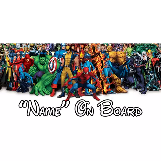 Marvel Baby On Board Car Sign (1) - Personalised