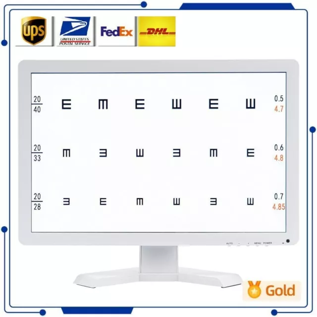 Screen Eye Vision Chart Panel Led Visual Acuity Testing Chart 19 Inch LCD VC-3