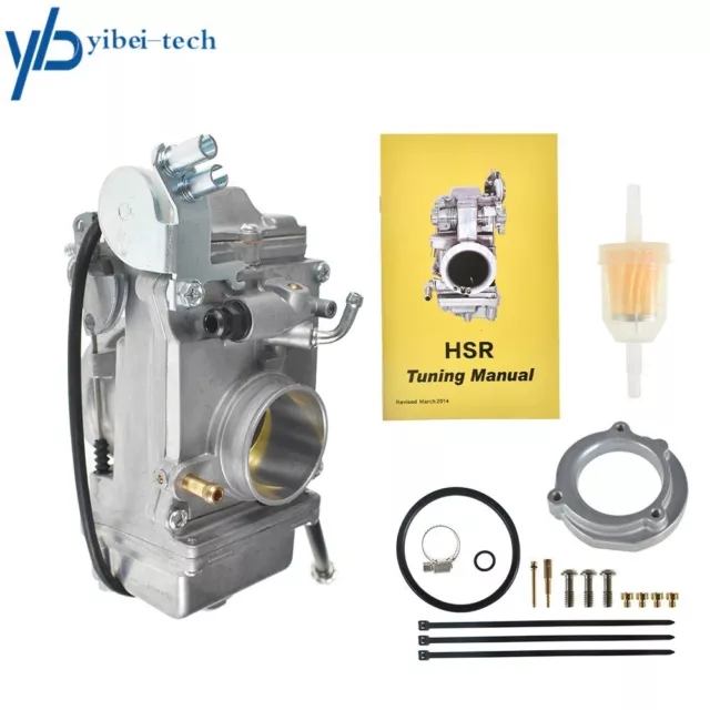 For HSR42mm HSR TM42-6 42mm Carb Carburetor Evo Evolution Twin Cam