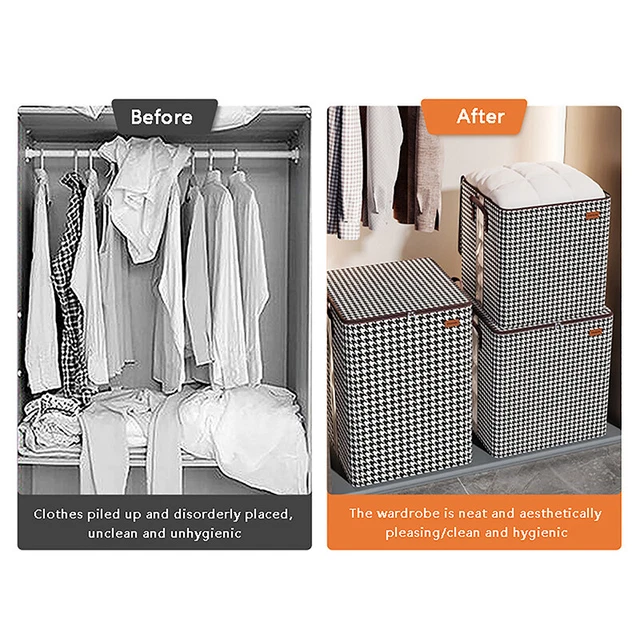 QUILT STORAGE BAG Dustproof Organizers Nonwoven Wardrobe Space Saving