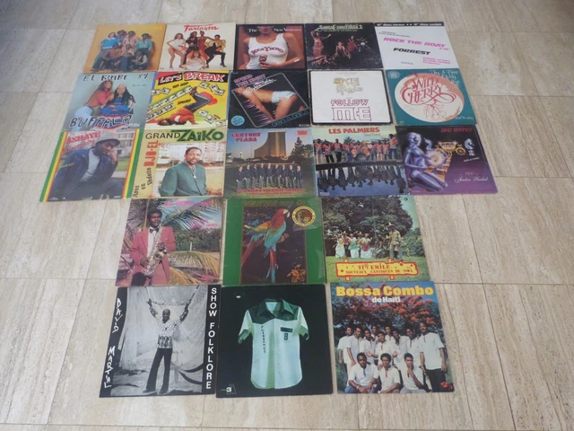 Lot de 21 vinyles 33 tours LP et Maxi 45T Funk soul disco