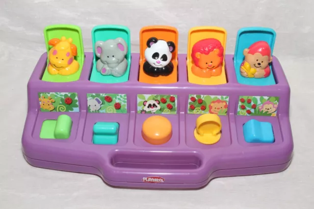 Playskool Poppin' Pals Pop Up Jungle Purple Animals Hasbro Activity