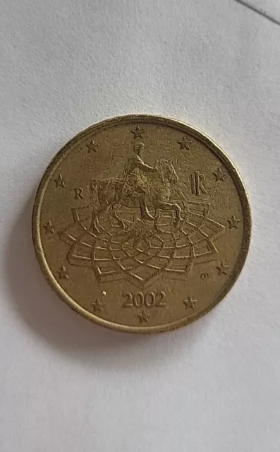 50 Cent Münze 2002 Italien