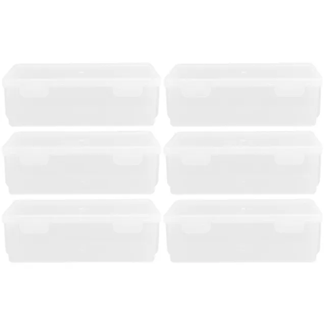 6 piezas Pp caja de almacenamiento para pan recipiente de especias recipiente para pasteles