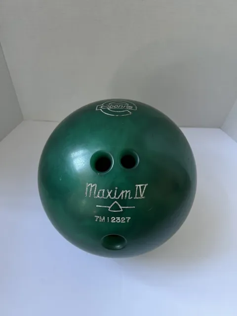 Ebonite Maxim IV 4 Green Emerald Swirl 10 lb Vintage Bowling Ball