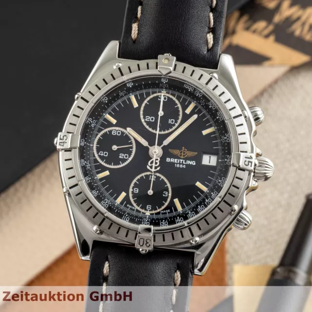 Breitling Chronomat Chronograph Automatik Stahl Herrenuhr Ref. A13047 Klassiker