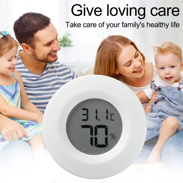Mini Digital Thermometer Hygrometer Temperature Humidity LCD Room US Meter N1F0
