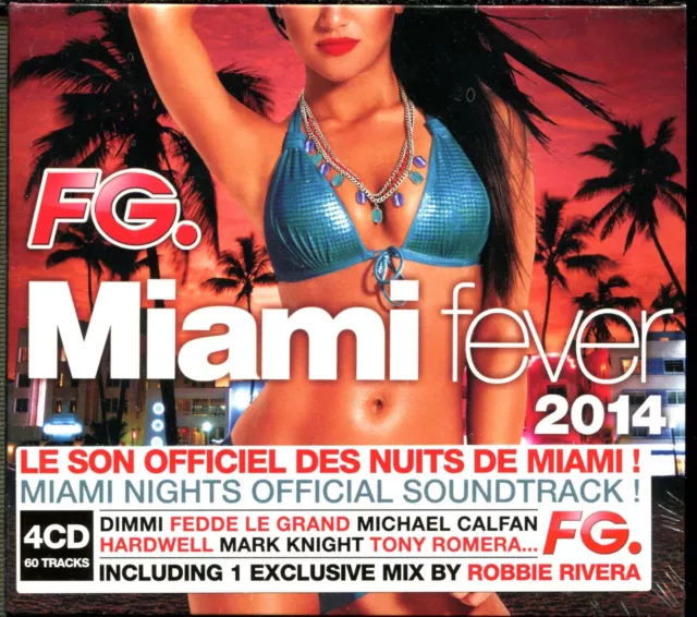 Fg Miami Fever 2014 - Miami Nights - 4 Cd Compilation Neuf Et Sous Cello