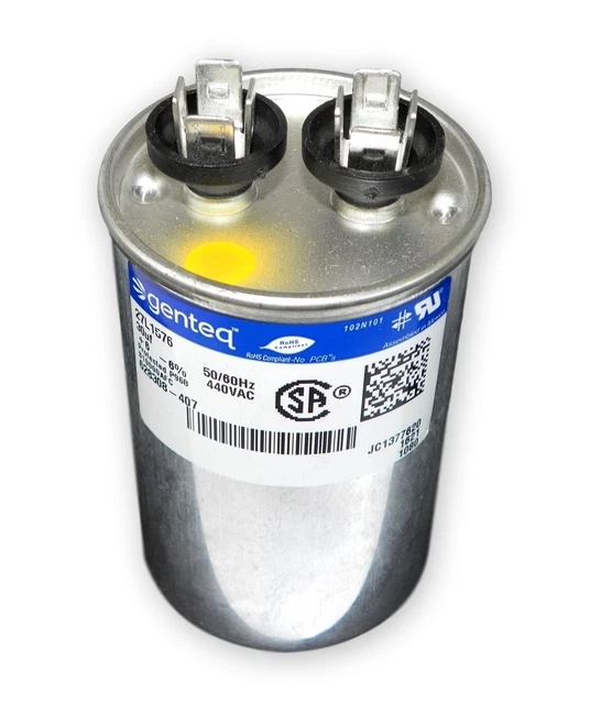 Climatek 35 UF MFD 440 Volt Round Motor Run Capacitor – Fits GE Genteq 97F9640