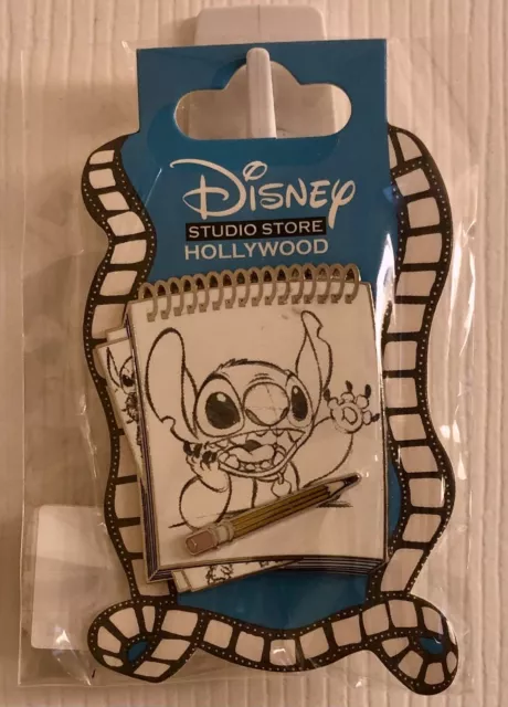 Disney Studio Store Hollywood Stitch Sketch Pad Pin DSSH