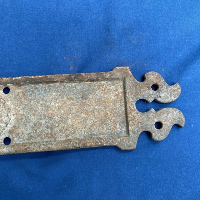 Vintage Antique Extra Heavy Cast Iron Barn Door Shed Strap Hinge 20 1/2" 12