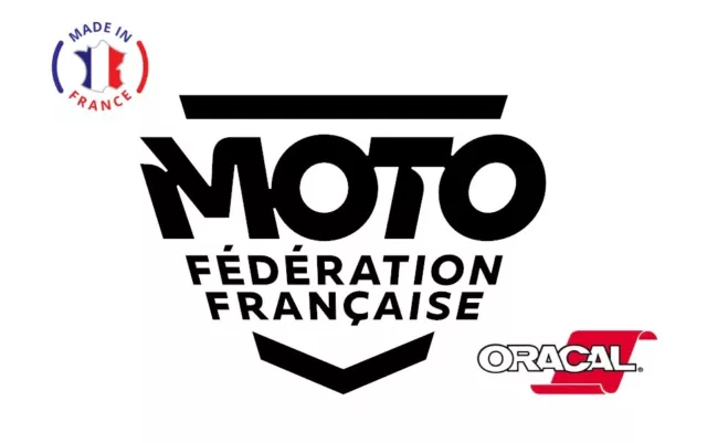 Stickers autocollant adhésif " FFM Fédération française moto " Circuit piste