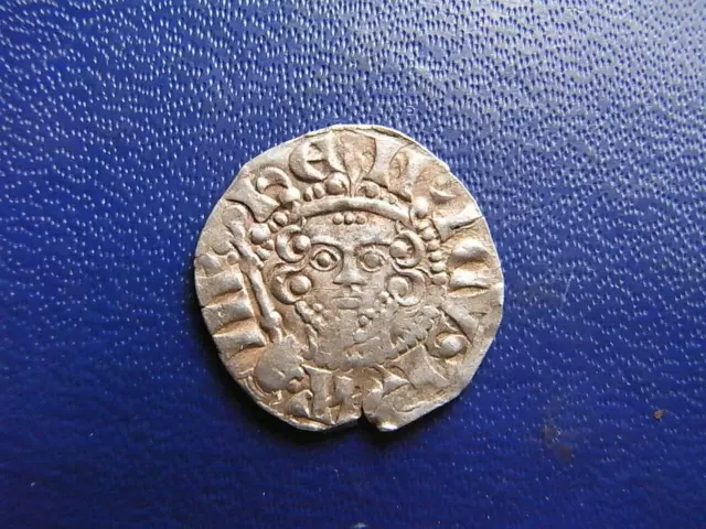 Henry III Silver Voided Long Cross Penny, Class 5c London 1216-47