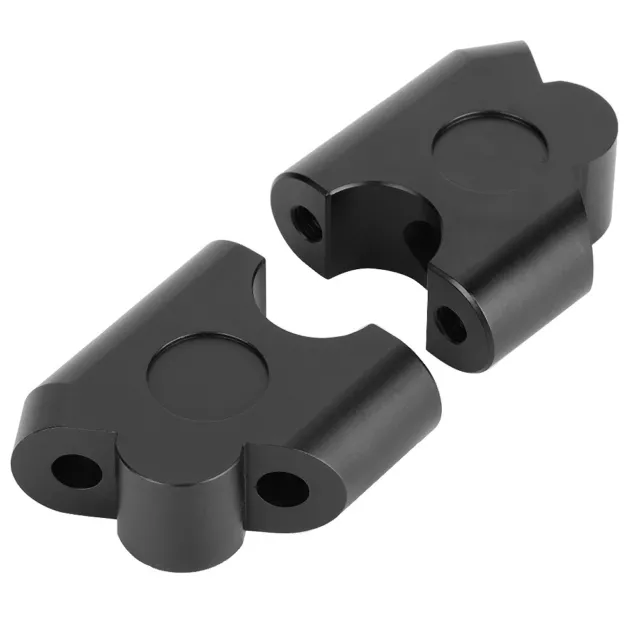 22mm Universal Motorcycle Riser Handlebar Clamp Back Move Mount Adapter Black AU