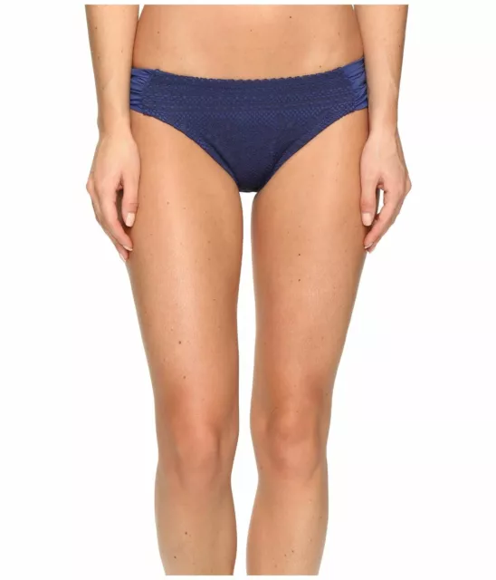 Becca Prairie Rose American Tab Side Bikini Bottoms Navy Size Large -