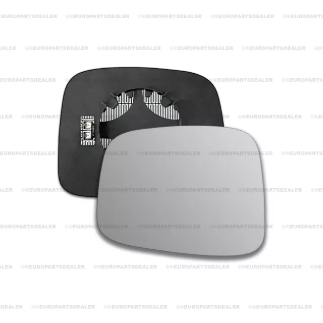 Wing door Mirror Glass Passenger side for Vauxhall Frontera 1998-2004 Heated