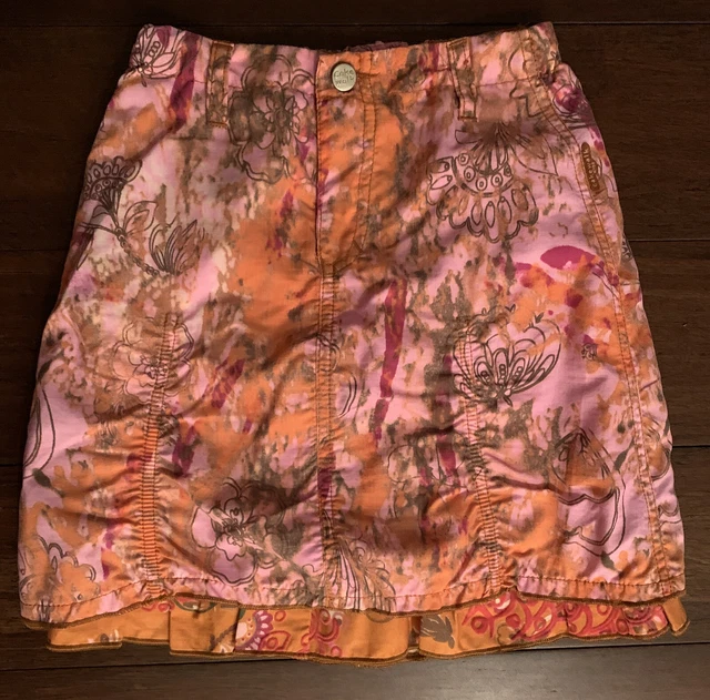 Cakewalk Girls Skirt Size 4 Pink Cotton Floral Fully Lined