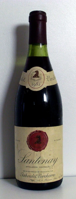 Bourgogne - Santenay 1982 - 1 Bouteille De Vin Rouge 70 Cl - Trés Bon Niveau