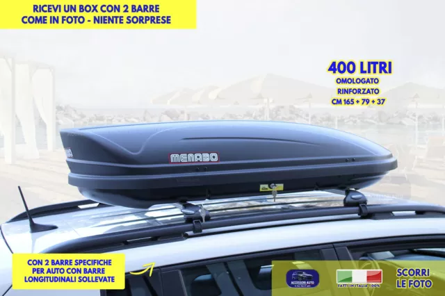 BOX BAULE TETTO Auto per Active i20 dal 2015>2020 Barre portatutto