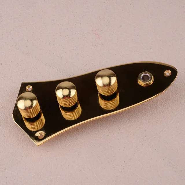 Gold Prewired Loaded Control Plate Replacement Fit For Fender Jazz Bass Metal
