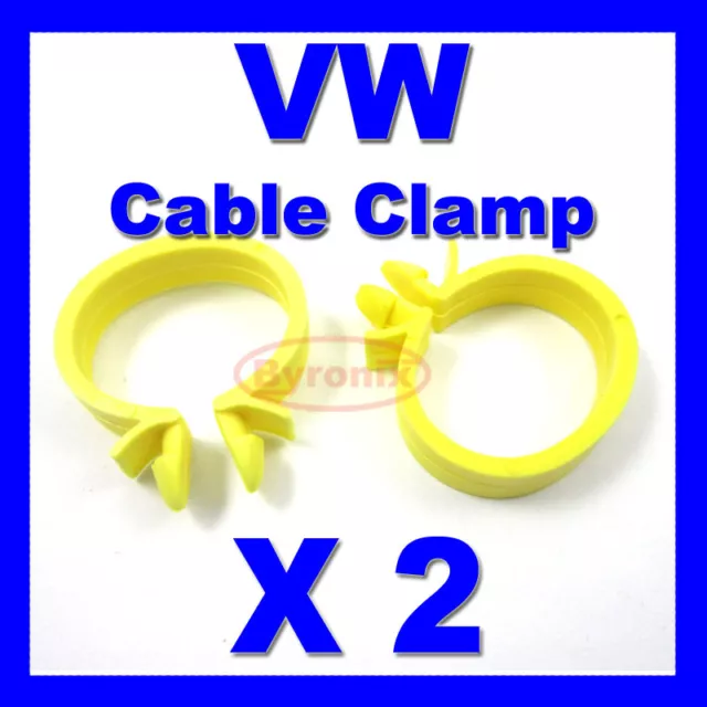 VW AUDI SEAT SKODA CABLE PIPE CLAMP WIRES LOOM HARNESS CLIP HOLDER 22mm X 18mm