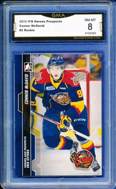Lot of (2) BCCG Graded 10 2015 ITG CHL Draft Connor McDavid Hockey Cards  with #11 Canada's Best & #21 Young Stars
