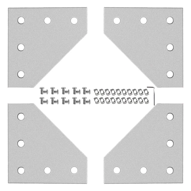 Hardware Bracket 3D Carvers 4PCS Aluminium Corner Bracket For 3D Printers