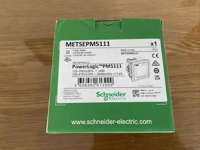 METSEPM5111 Schneider LCD Digital Power Meter powerlogic PM5111 modbus