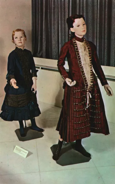 Vintage Postcard Children Dresses Hoop Skirt Worn By The Girls American Costume