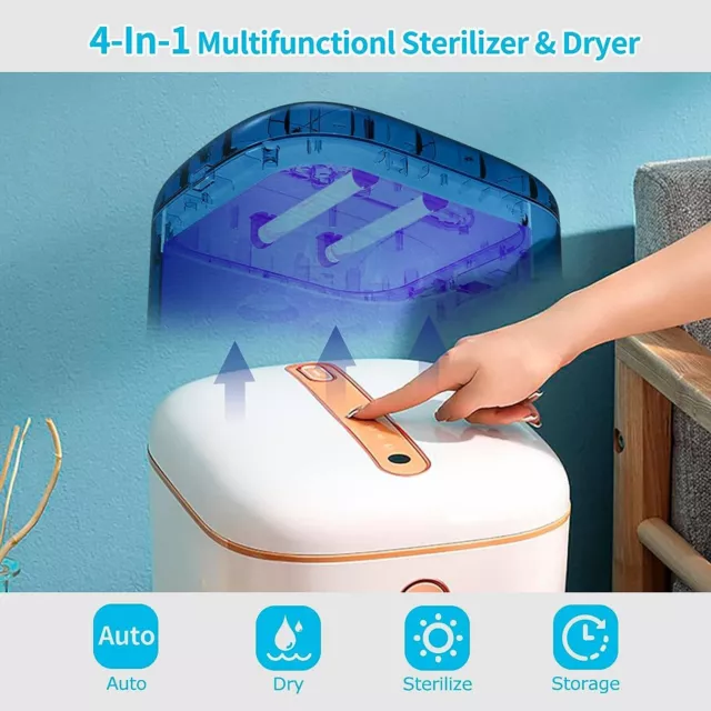 Baby Bottle Dryer, Smileader 4-in-1 10L with Touch Control and Night Light 2