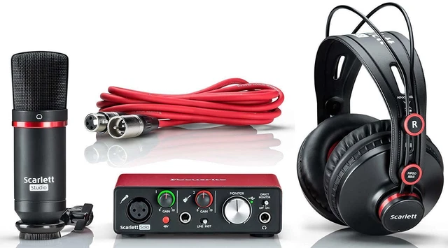 Focusrite Scarlett Solo Studio 3rd Gen. Kit Avec Carte Son Micro Et Bonnet 7