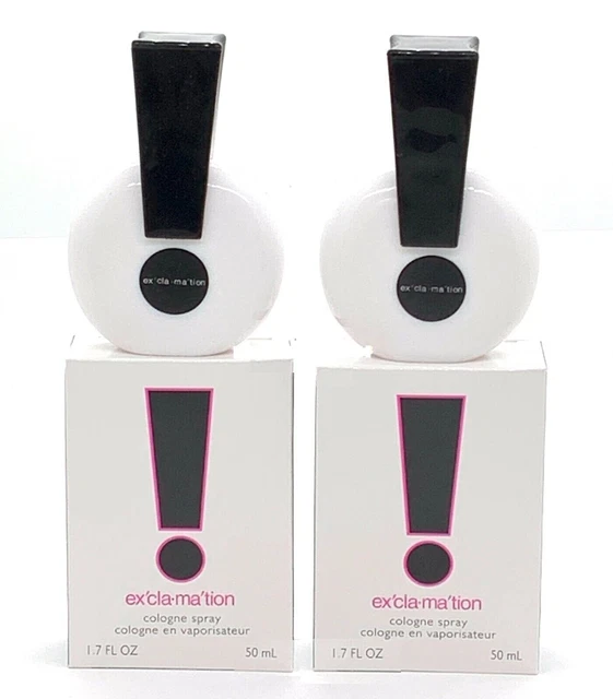 LOT of 2 Exclamation 1.7 OZ By Coty 1.6 oz 50 ml WOMEN cologne edc PERFUME LOT of 2 Exclamation 1.7 OZ By Coty 1.6 oz 50 ml WOMEN cologne edc PERFUME