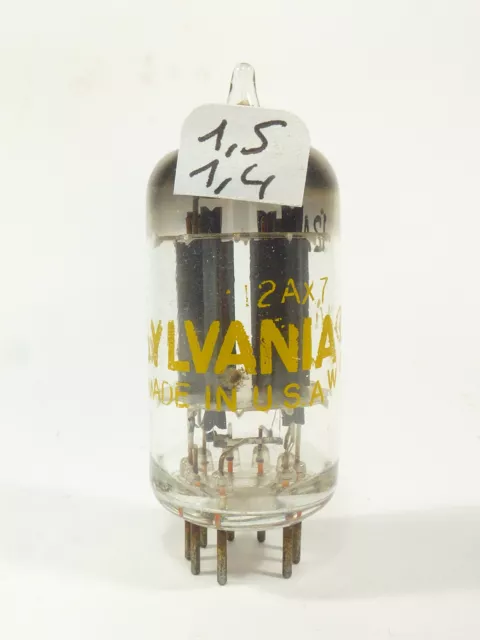 one preamp tube Sylvania 12AX7 ECC83 O getter matched strong like NOS