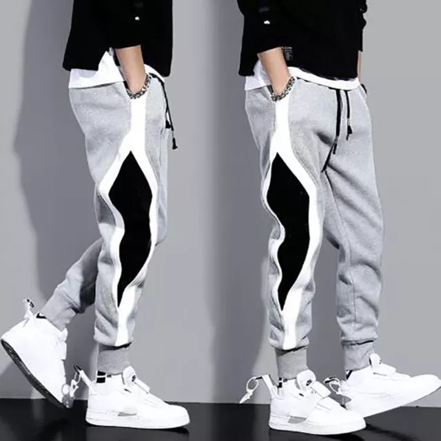 Joggers Casual A Gamba Larga Da Uomo Joggers Cargo Larghi Pantaloni Larghi ☆