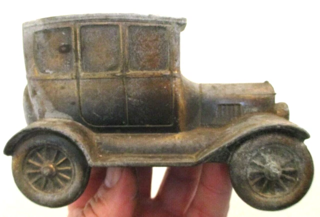 VINTAGE! BRASS FORD Model T Car Bank Federal Savings & Loan Association