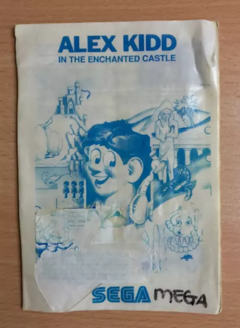SEGA Mega Drive Instruction Manual - ALEX KIDD IN THE ENCHANTED CASTLE