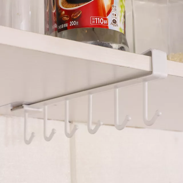 Plastic Hooks Shelf Multifunction Kitchen Cabinet Organizer Storage Hanger