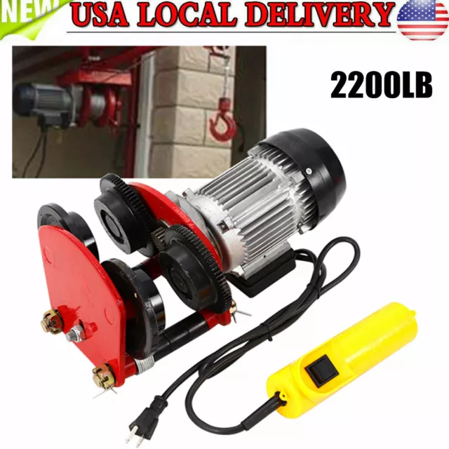 1 Ton Electric Chain Hoist Motor Speed 1400r/Min Power Trolley 500w