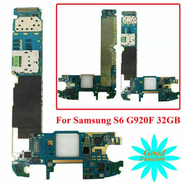 Gebraucht 32GB Unlocked Motherboard Hauptplatine Für Samsung Galaxy S6 SM-G920F