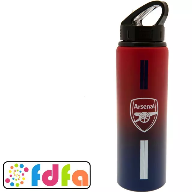 Officially Licensed Arsenal FC Aluminium Drinks Bottle ST Sport Football