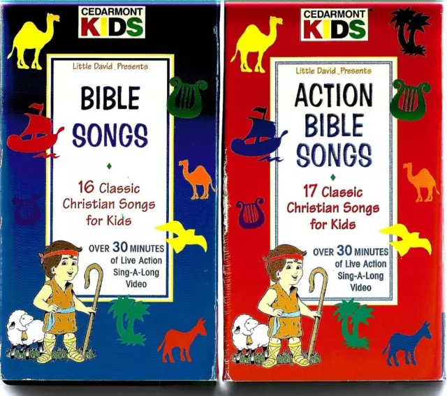 CEDARMONT KIDS BIBLE Songs VHS Video 16 Classic Christian Songs Kids $8 ...