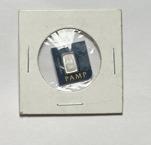 1 Gram Platinum Bar PAMP SWISS Original Cards Mint Condition Sealed