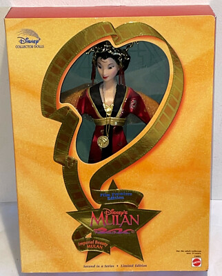 1998 DISNEY PRINCESS Mulan Barbie Collector Doll Film Premiere Edition
